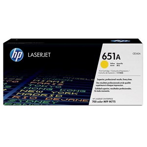  Made by HP 651A CE342A Yellow Toner Cartridge LaserJet Enterprise 700 Color MFP M775, M775Z Plus 