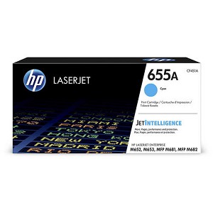  Made by HP 655A CF451A Cyan Toner Cartridge Color LaserJet Enterprise MFP M681, M682z, M652, M653 
