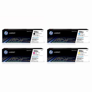 4 Pack Made by HP 206A Color LaserJet Pro M255, M283 Toner Cartridges 