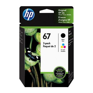 2 Pack Made by HP 67 Ink Cartridges 