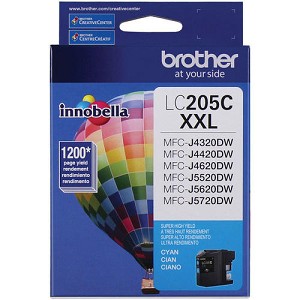  Made by Brother LC205 LC-205C Cyan Extra High Yield Ink Cartridge 