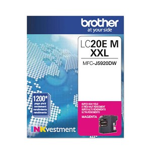  Made by Brother LC-20E LC20EM Magenta Extra High Yield Ink Cartridge MFC-J5920DW 