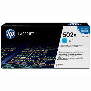  Made by HP 502A Q6471A Cyan Toner Cartridge Color LaserJet 3600 