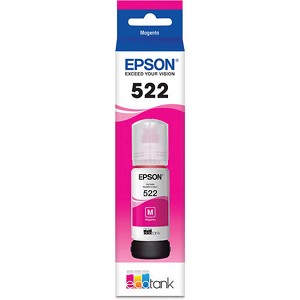  Made By Epson T522 T522320-S Magenta Ink Bottle EcoTank ET-2720, ET-4700 