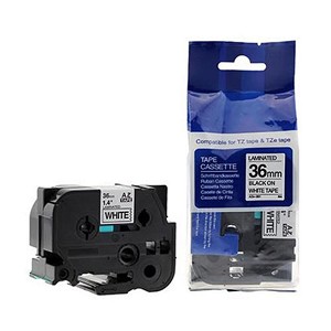 Made by Brother TZe-261 Label Tape, 36mm (1.4"), Black on White, Tape for P-touch 8m 