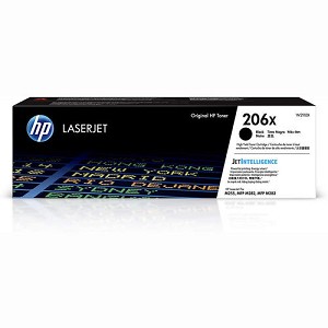  Made by HP 206X W2110X Black High Yield Toner Cartridge Color LaserJet Pro M255, M283 