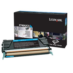  Made by Lexmark X-746 X746A2CG Cyan Toner Cartridge X746, X748 