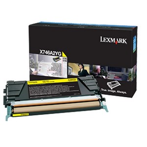  Made by Lexmark X-746 X746A2YG Yellow Toner Cartridge X746, X748 