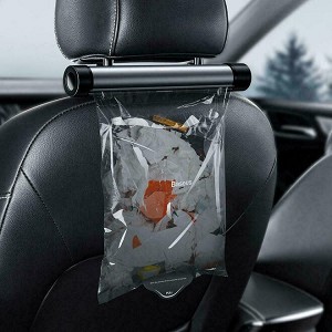 Clean Garbage Bag for Back Seat of Cars Vehicle-mounted Trash Bag, Black 