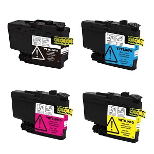 Compatible 4 Pack Brother LC406XL SET Bk C M Y Ink Cartridge High Yield 
