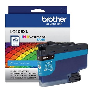 Made By  Brother LC406XLCS Original Cyan Ink Cartridge High Yield 
