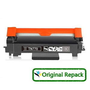 Original Repack Brother TN770 Black High Yield Laser Toner Cartridge with Chip 