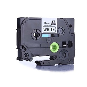 Compatible Brother TZe-221, TZe221 P-touch Label Tape, 9mm (0.375 in), Length of 8M, Black on White 