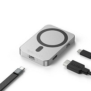 10Gbps Magnetic M.2 NVMe SSD Enclosure & 1 USB-C + 1 HDMI Docking Station - PrimeCables 