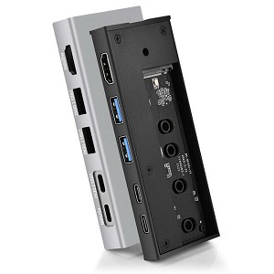 10Gbps M.2 NVMe SSD Enclosure & 5-in-1 2 USB-C + 2 USB-A + 1 HDMI Docking Station - PrimeCables 