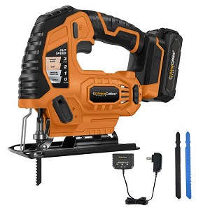 20V Max Variable Speed Wood Steel Metal Cordless Jig Saw with 2.0Ah Battery - PrimeCables 