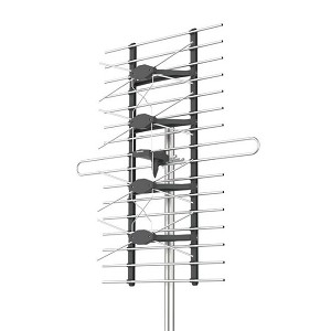Outdoor HDTV Antenna, Built-in High Gain for both VHF/UHF Channels - PrimeCables 