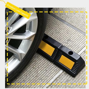 2 Packs 600mm Rubber Car Wheel Stopper with Large Load Capacity - PrimeCables 