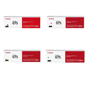 Made By Canon 075 4 Pack Combo BK/C/M/Y Toner Cartridge 