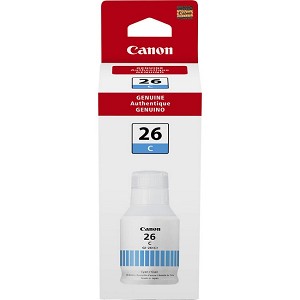 Made by Canon GI-26 4421C001 Cyan Ink Bottle, for Maxify 6020, 7020 