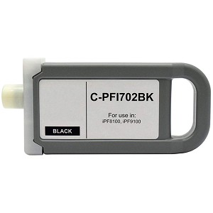 Canon PFI-702BK Compatible Black Ink High Yield 700ML Cartridge 