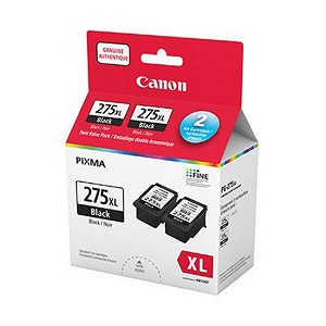  Made by Canon PG-275XL Black Ink Cartridge High Yield Twin Pack, for PIXMA TR4720, TS3520 