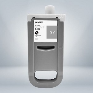 Compatible Canon PFI-2700GY, 5292C001AA Gray Ink Cartridge, 700ML 