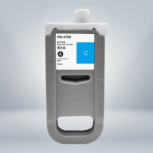 Compatible Canon PFI-2700C, 5289C001AA Cyan Ink Cartridge, 700ML 