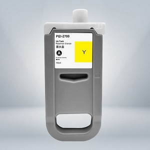Compatible Canon PFI-2700Y, 5291C001AA Yellow Ink Cartridge, 700ML 