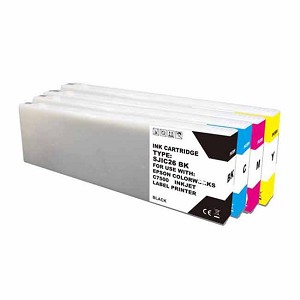 Compatible Epson TM-C7500G SET Combo 4 Pack Ink Cartridge SJIC30P 