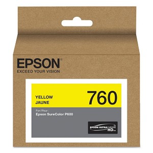  Made By Epson 760 T760420 Yellow Ink Cartridge SureColor P600 Wide Format 