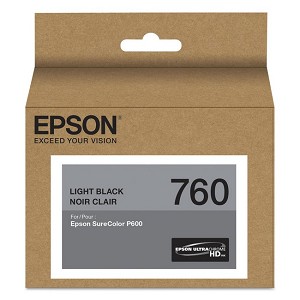  Made By Epson 760 T760720 Light Black Ink Cartridge SureColor P600 Wide Format 