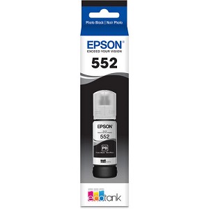 Made By Epson T552 T552120-S  Photo Black Ink Bottle High Yield, for ET-8500, 8550 