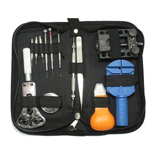  Watch Repair Kit Set 13 Piece Wrist Strap Adjust Pin Tools Kit Back Remover Fix Professional  