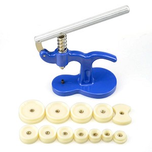 Professional 13 Piece Watch Press Set Watch Back Press Watch Back Case Closer Comes with 12 Dies 