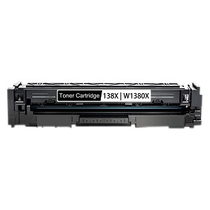 Compatible HP 138X W1380X Black Toner Cartridge High Yield - 