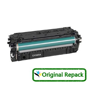 Original Repack HP 508A CF360A Black Laser Toner Cartridge 