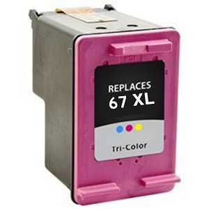 HP 67XL 3YM58AN  Compatible Tri-Color High Yield Ink Cartridge 