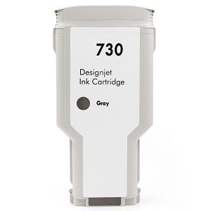 HP 730 P2V72A Compatible Gray Ink Bottle 