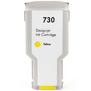 HP 730 P2V70A Compatible Yellow Ink Bottle 