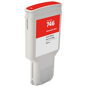 Compatible HP 746 P2V81A Chromatic Red Ink Cartridges 