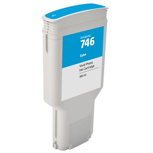 Compatible HP 746 P2V80A Cyan Ink Cartridges 