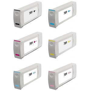 6 Pack Compatible HP 789 SET Light Magenta Ink Cartridge BK/C/M/Y/LC/LM 