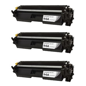 HP 94A CF294A 3 Pack Black Toner Cartridge 