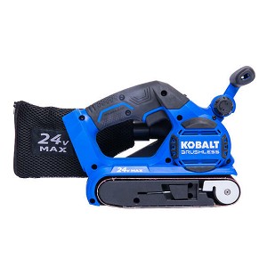 Kobalt 24-V Cordless Belt Sander - Brushless Motor - Black and Blue - Bare Tool without Battery 