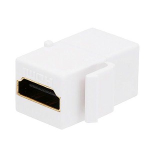 Keystone Jack - HDMI® Female to Female Coupler Adapter (White) 