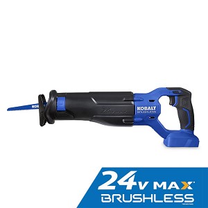  Kobalt 24V Max Cordless Reciprocating Saw – Brushless Motor, Tool Only (No Battery)  