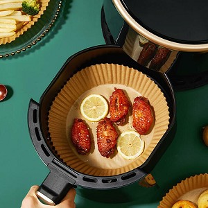 Air Fryer Disposable Paper Tray Non-stick and Thickened Baking Paper, 50PCS/Set - LIVINGbasics® 