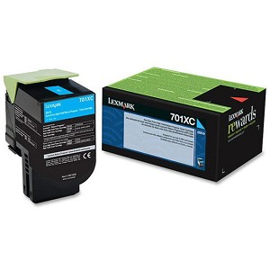  Made by Lexmark 701XK 70C1XC0 Cyan Extra High Yield Toner Cartridge CS510 