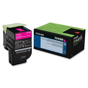 Made By Lexmark 701HM 70C1HM0 Magenta High Yield Toner Cartridge CS310, CS410 CS510 